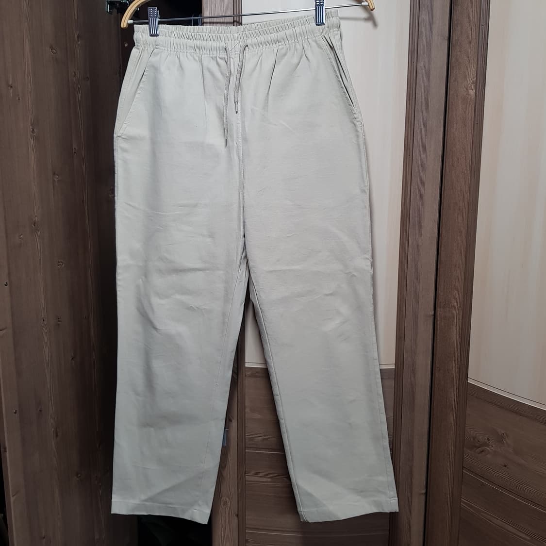 L /새옷 / 펀다맨탈리스트 스트링 면스판 앵클팬츠/와407-04 상품이미지1