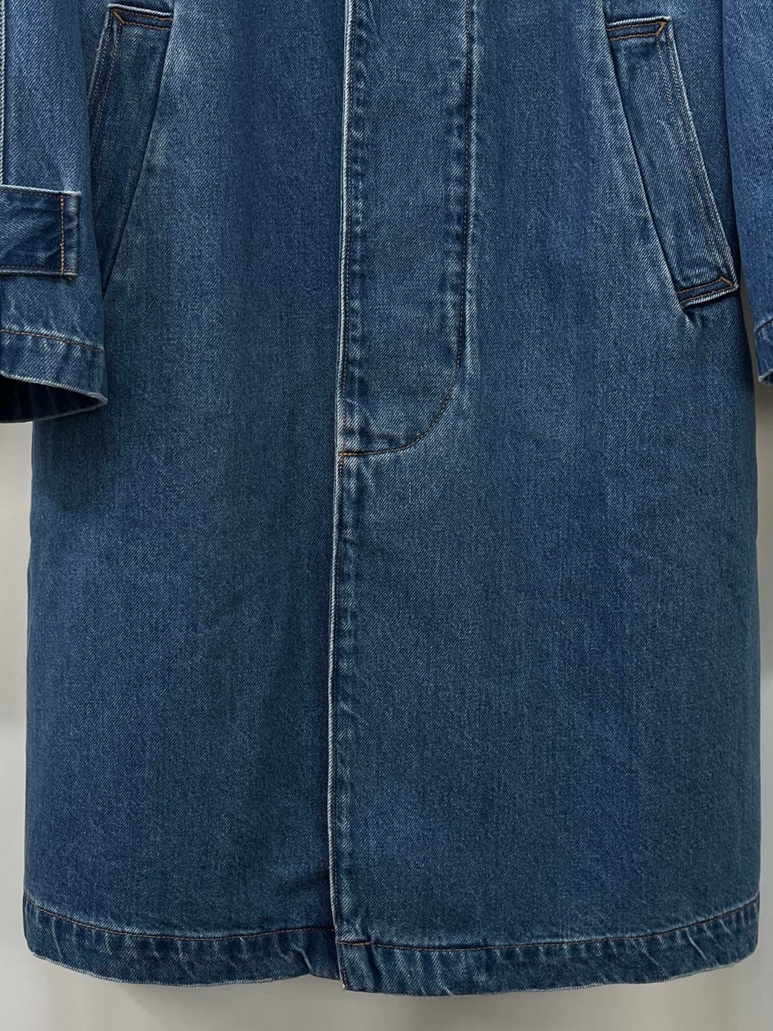 여성 폴로 랄프로렌 코튼실크 블렌드 발마칸 데님 코트 자켓 상품이미지8