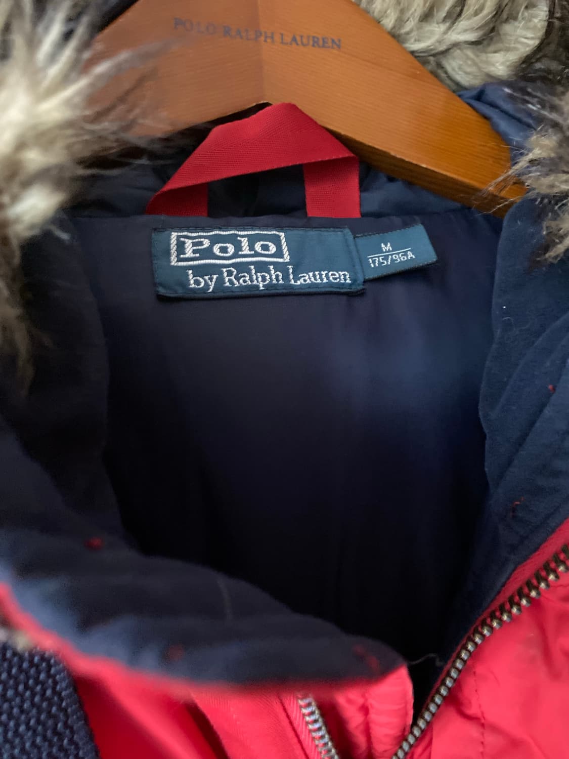 폴로 L&S 패딩 점퍼 레드 M  상품이미지6