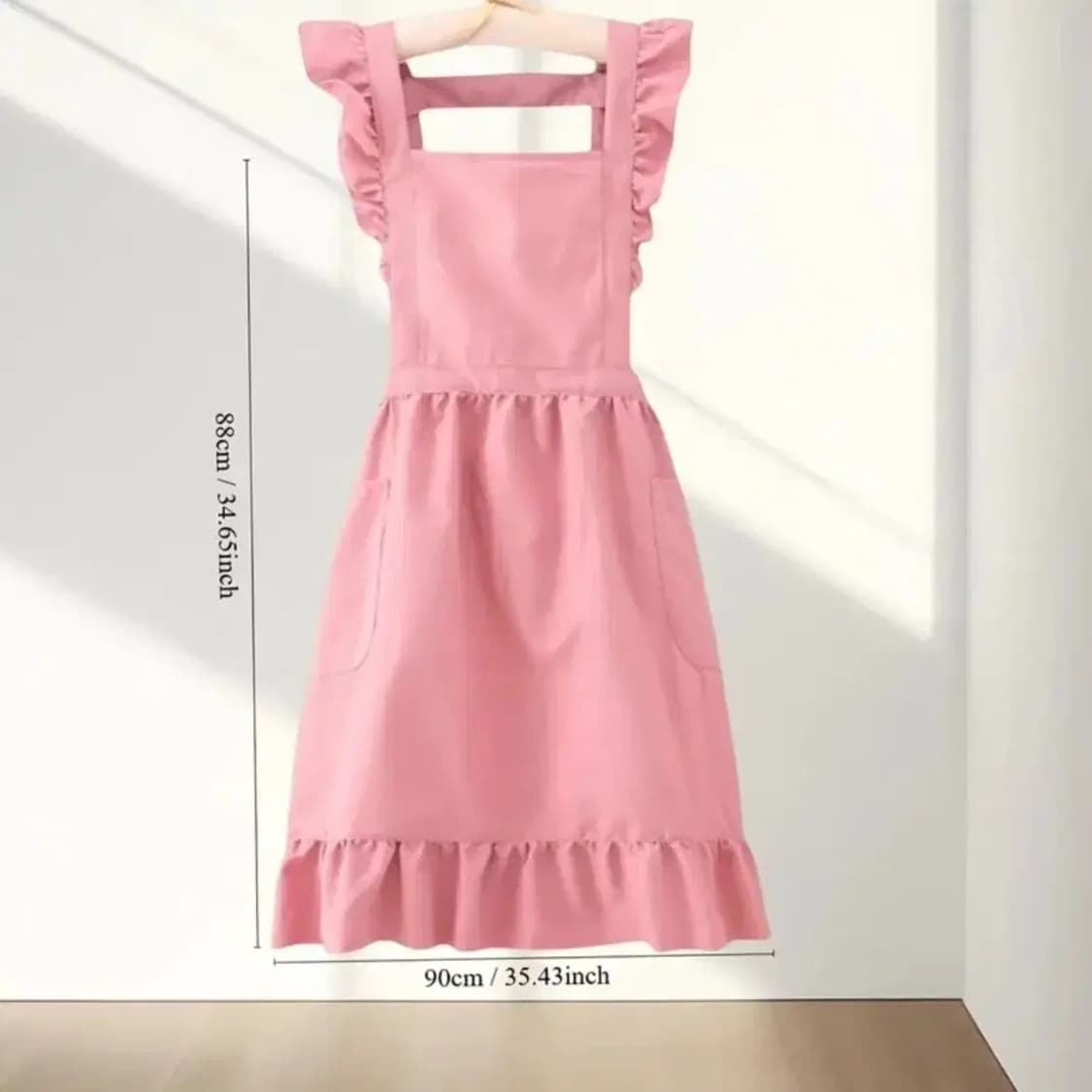 핑크 프릴 앞치마  상품이미지4