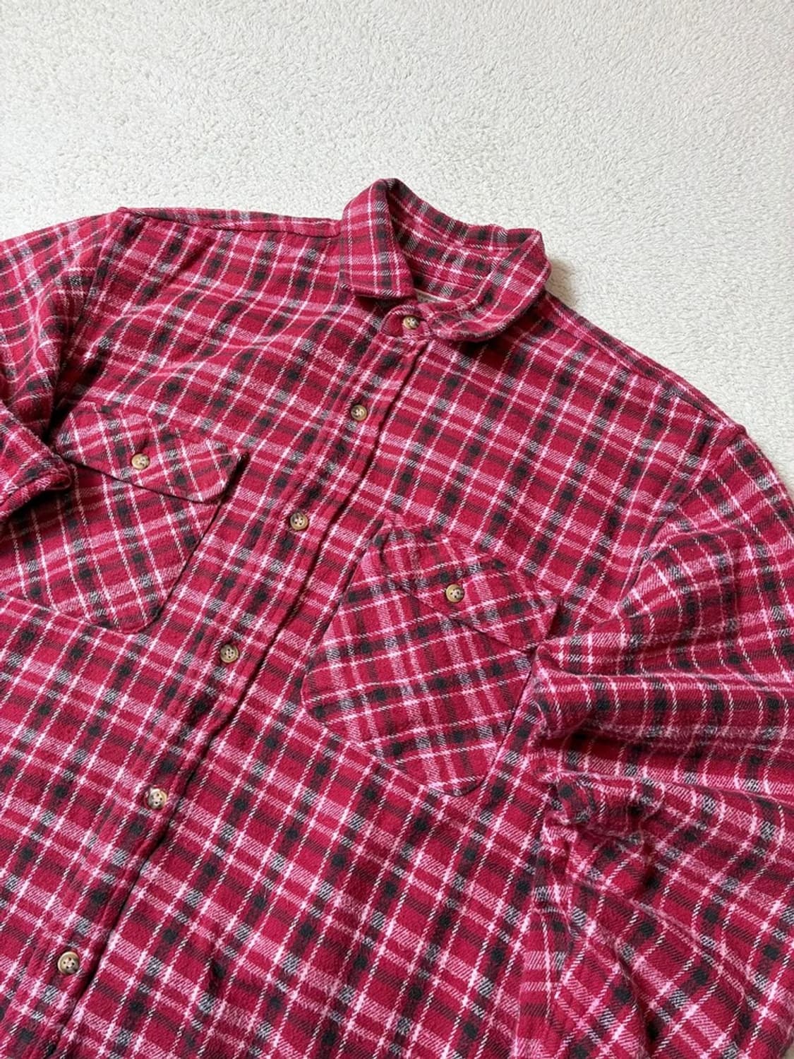 레이디 랭글러 90's 재팬 더블 포켓 체크 남방 PN7879 상품이미지2