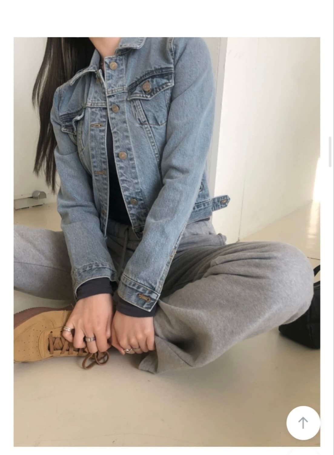 애즈온 데님자켓 gigi denim jacket 상품이미지2