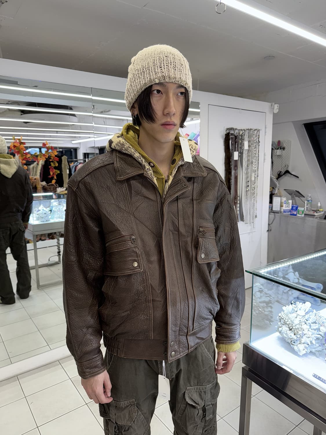 real leather jumper 상품이미지1