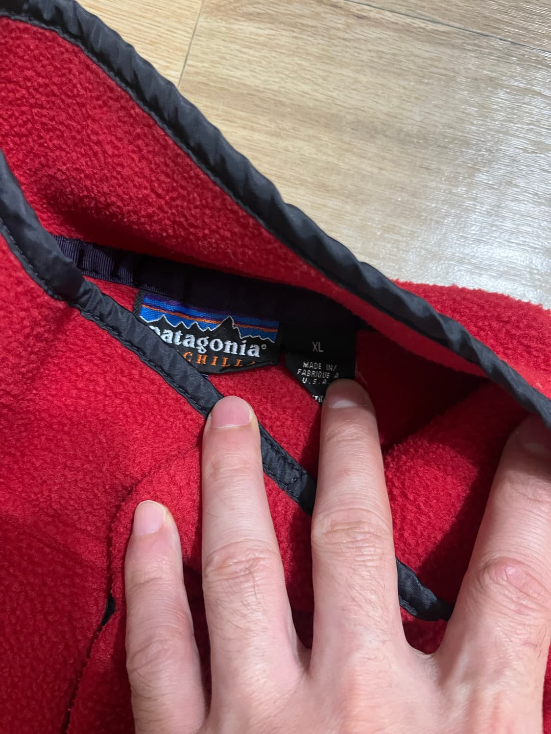 파타고니아 USA 신칠라 레드 XL 상품이미지2