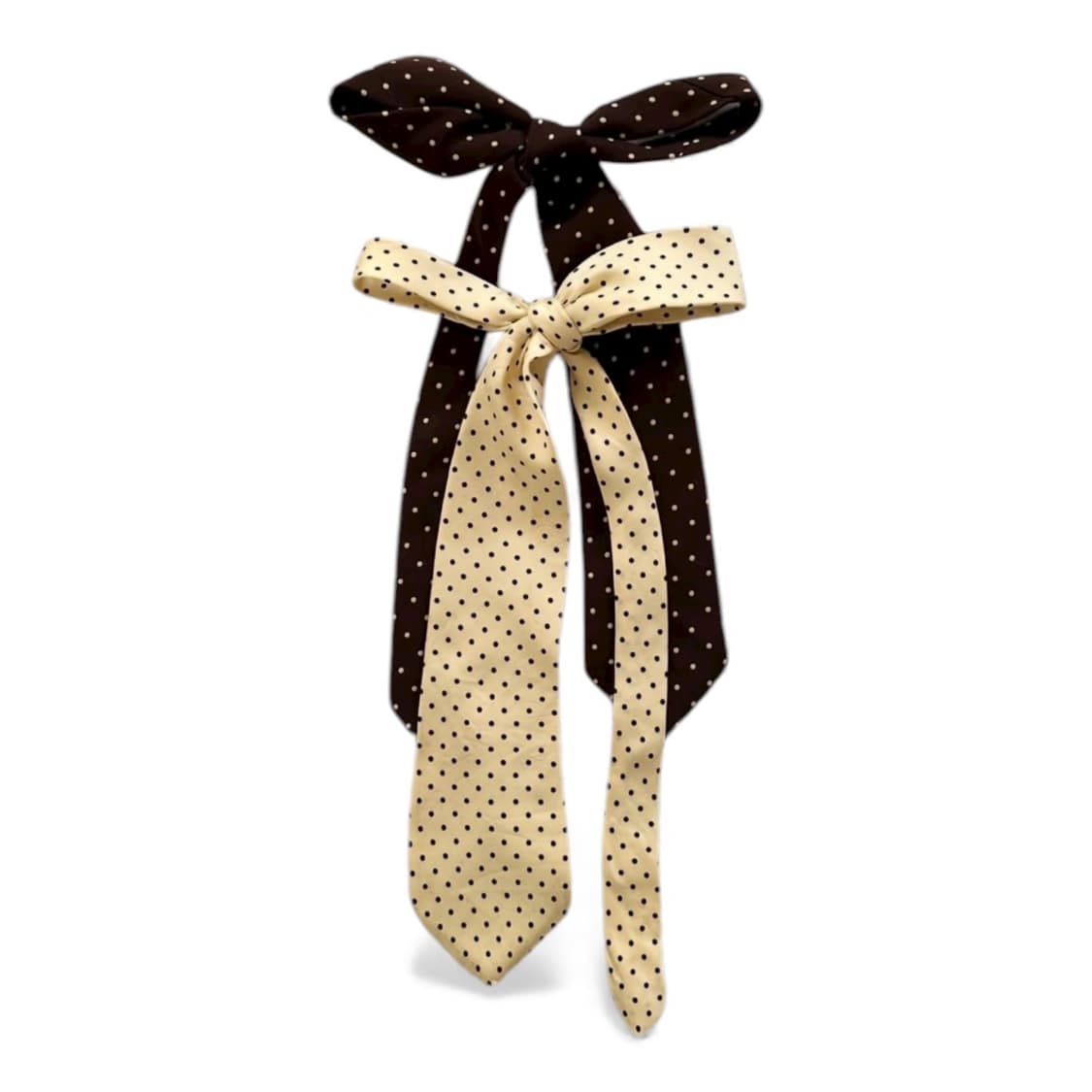 VINTAE EDark brown,cream polka dots tie 상품이미지1