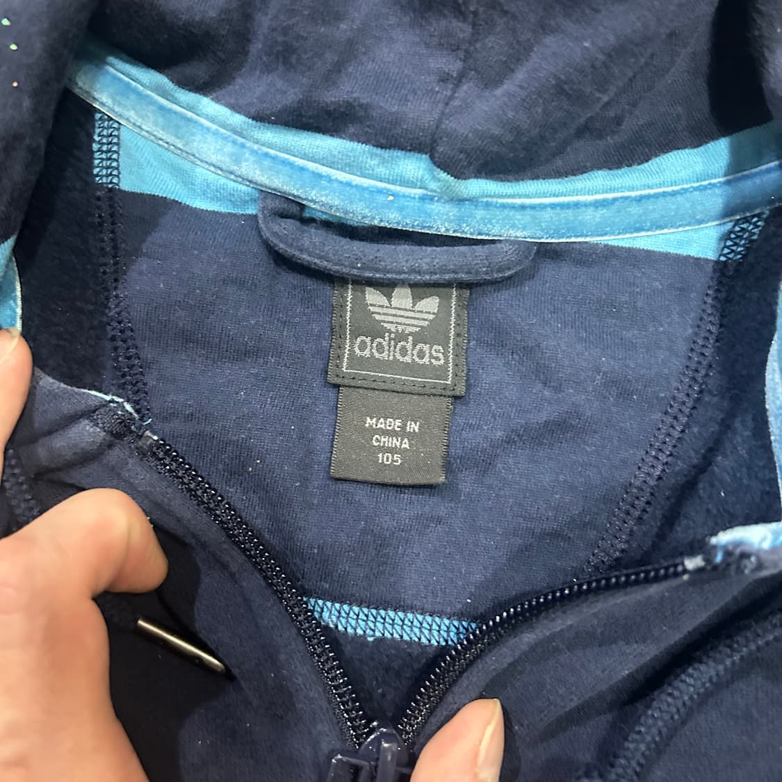 아디다스(ADIDAS) 파이어버드 네이비 후드집업 상품이미지5