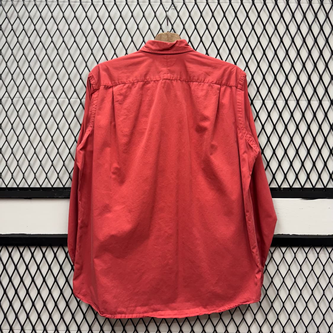 폴로 랄프로렌 솔리드 긴팔 셔츠 레터링 로고 포인트 코랄 상품이미지2