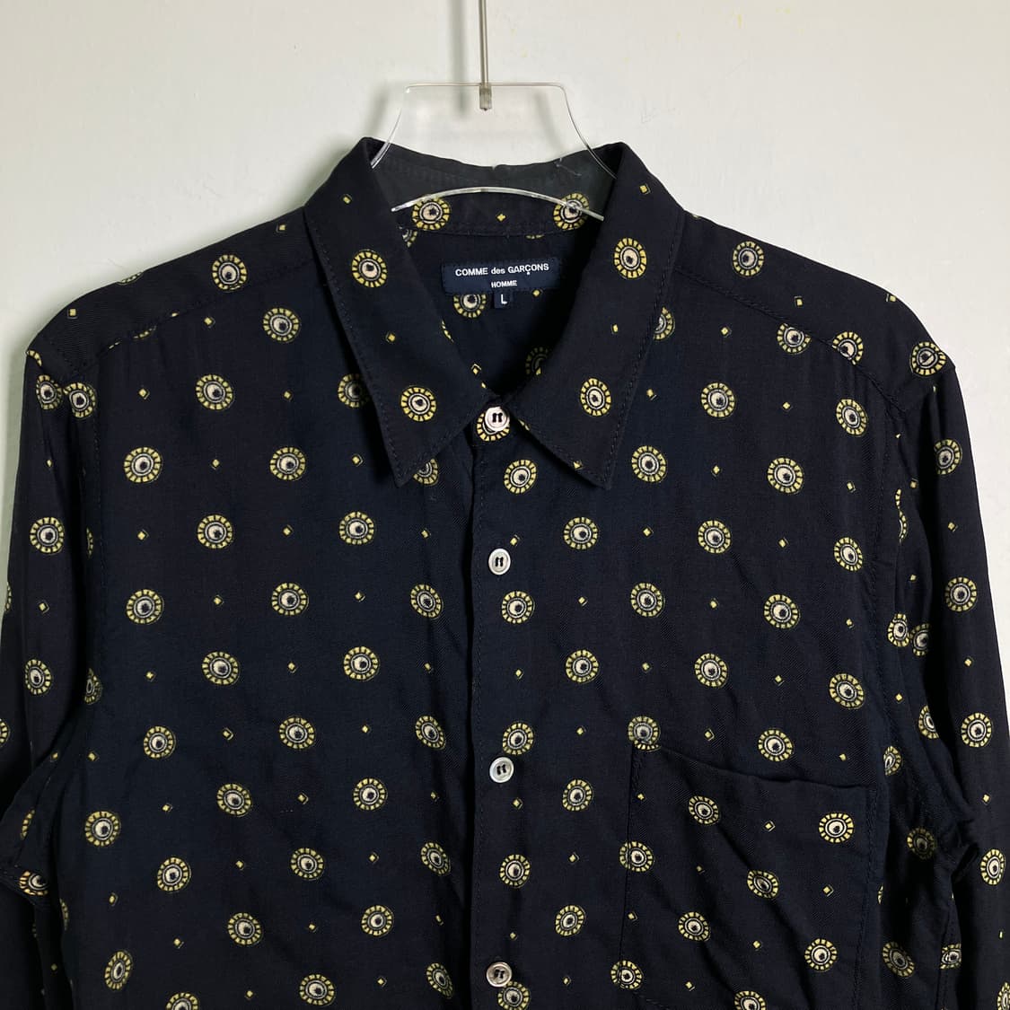 꼼데가르송 옴므 패턴 셔츠 L 상품이미지4