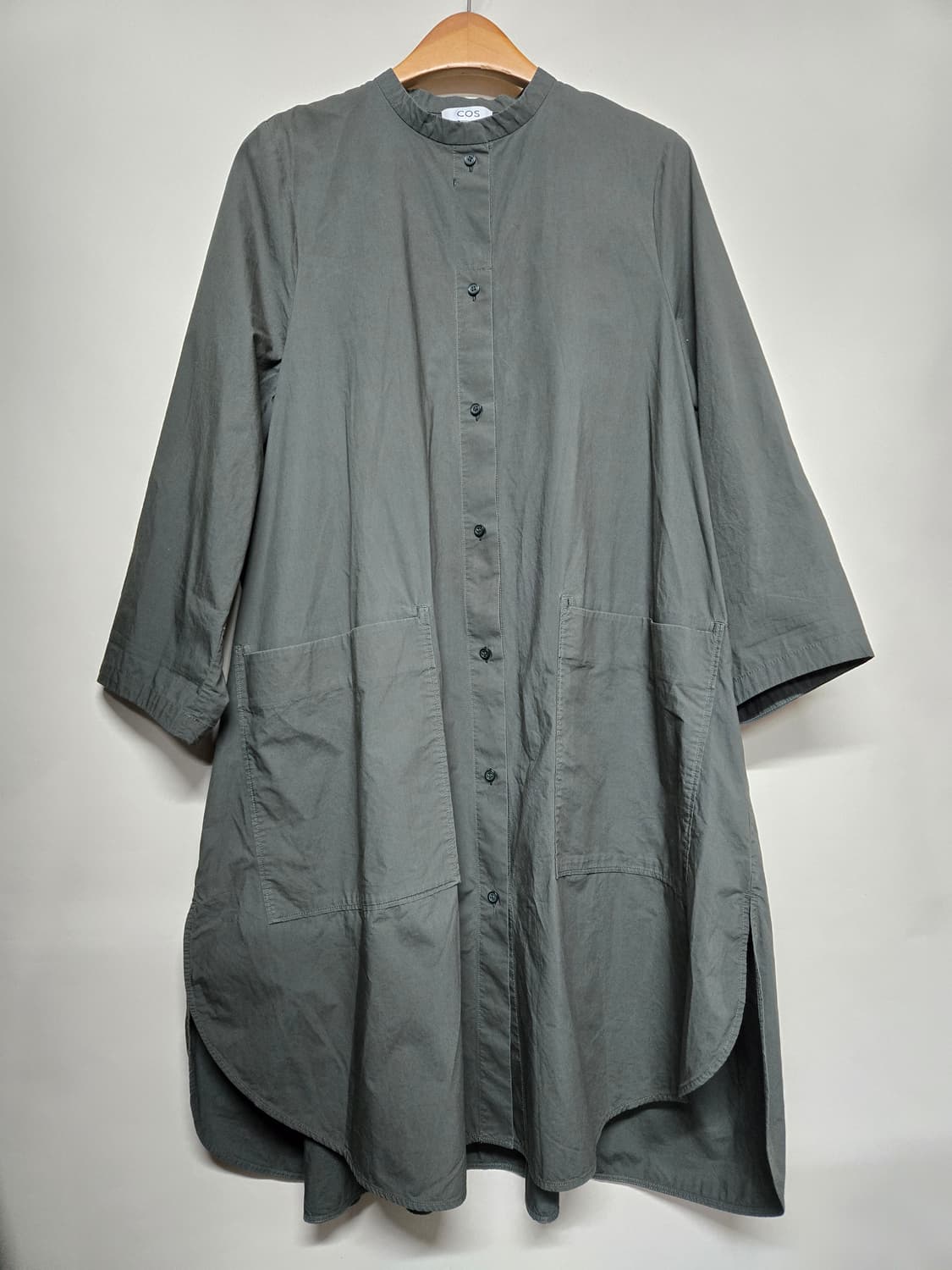 COS 코스 셔츠형 원피스 카키색 eur40 상품이미지1