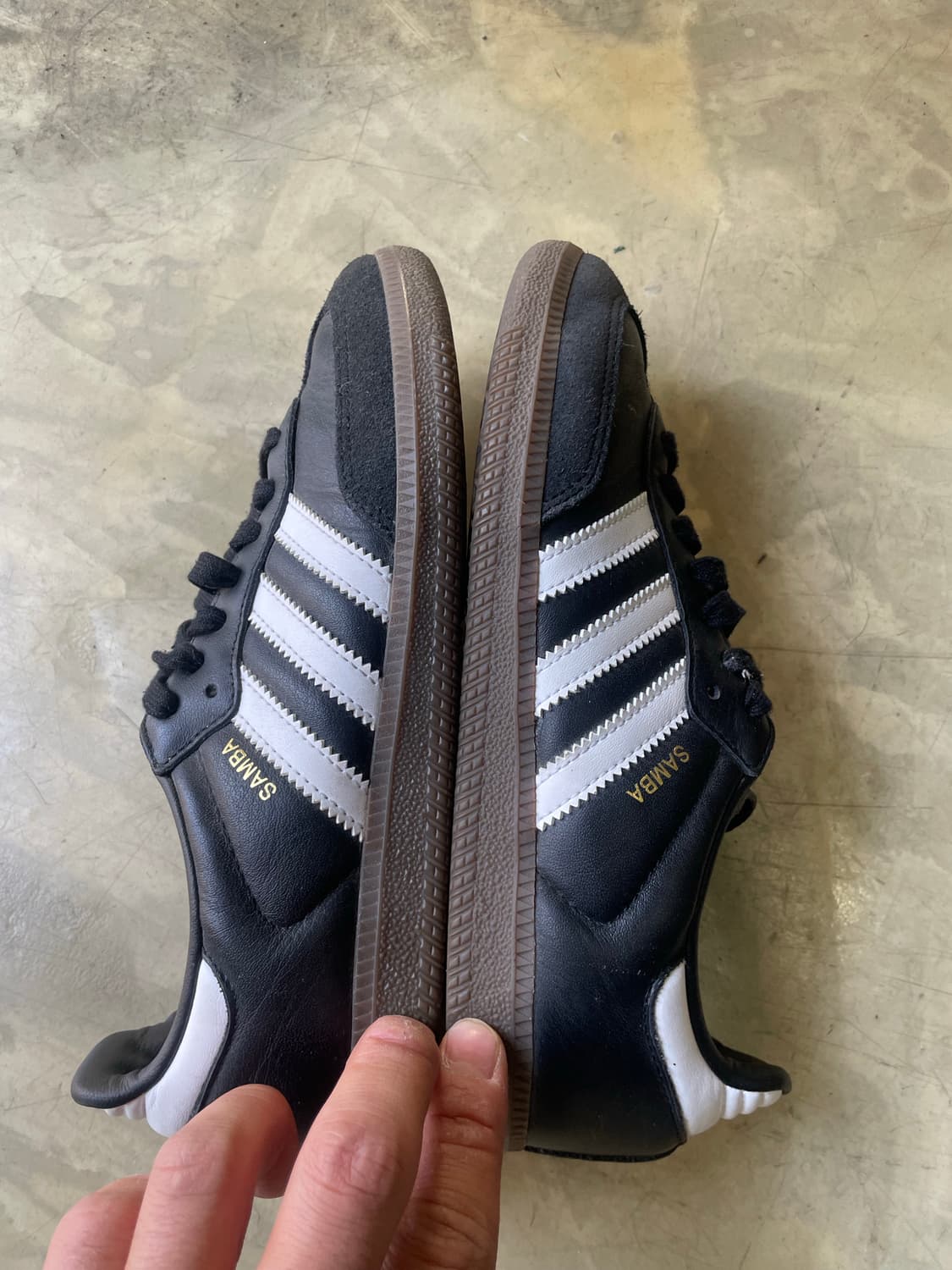 아디다스 삼바 OG 블랙 화이트 검 240 상품이미지4