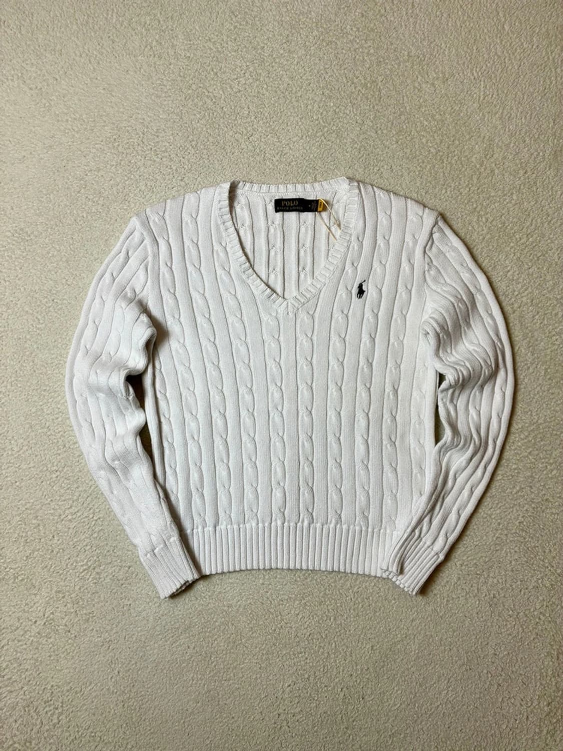 폴로 랄프로렌 큐알 코튼 꽈배기 니트 PN6626 상품이미지1