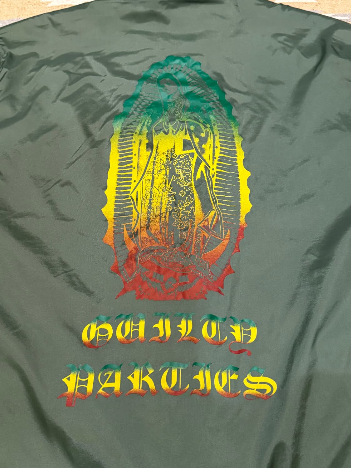 [L] 와코마리아 보아 코치 자켓 마리아 프린트 그린 상품이미지6