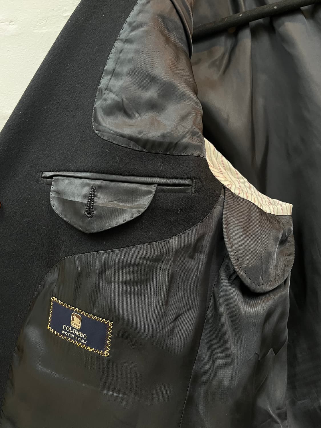 Savile Row of London 울 캐시미어 블레이저 블랙 M 상품이미지5