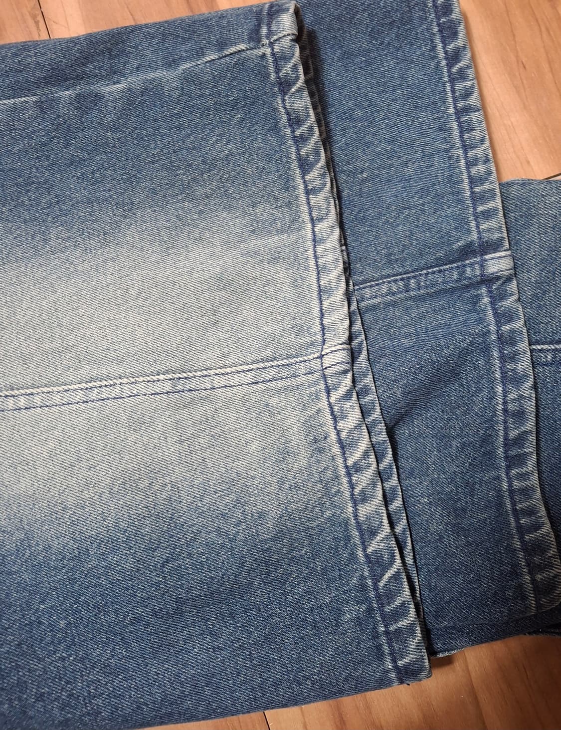 Incision Denim Set-up Pants 상품이미지3