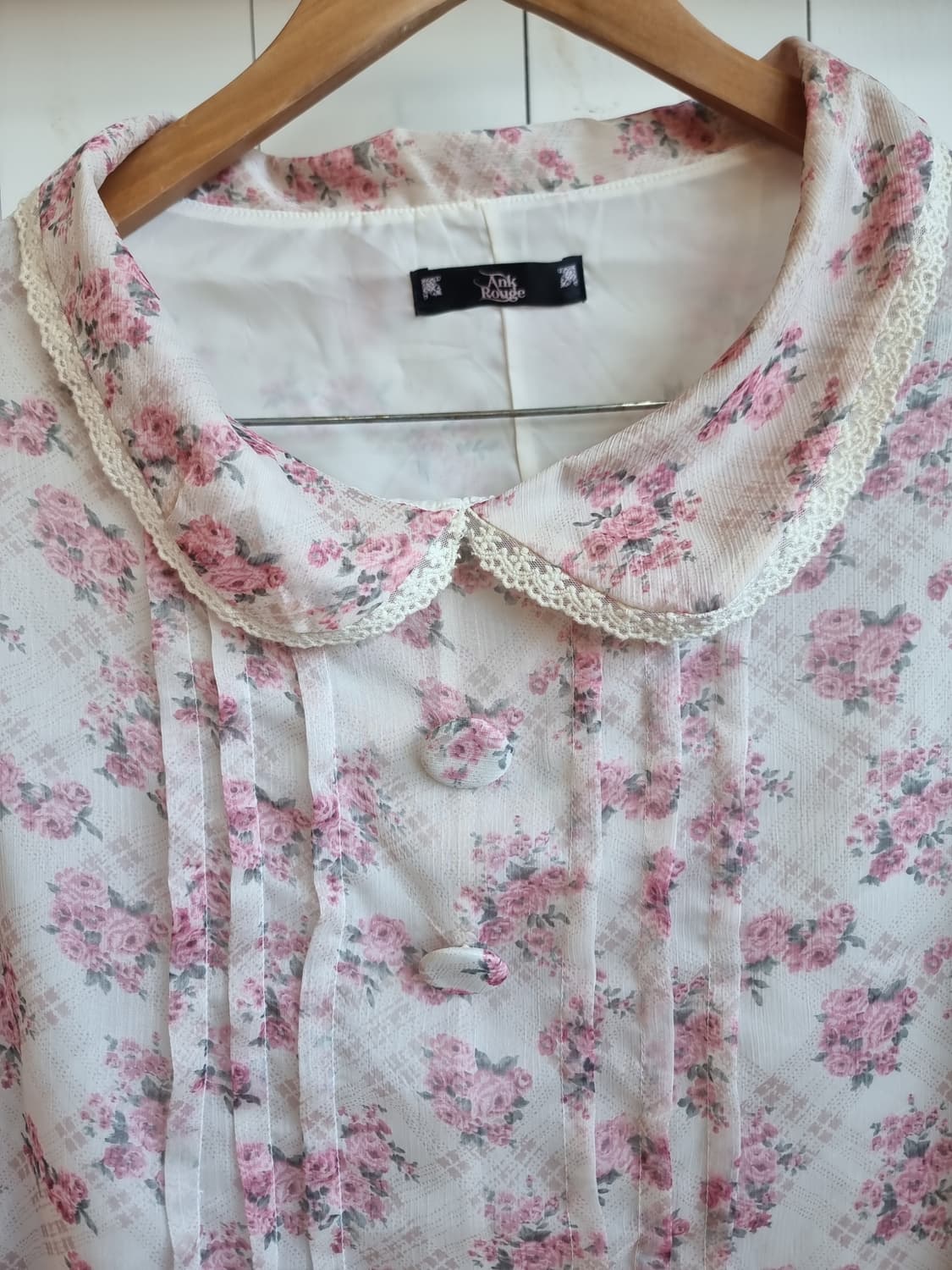 Ank Rouge(앙크루즈) 로즈 플라워 케이프 블라우스/망또 상품이미지3