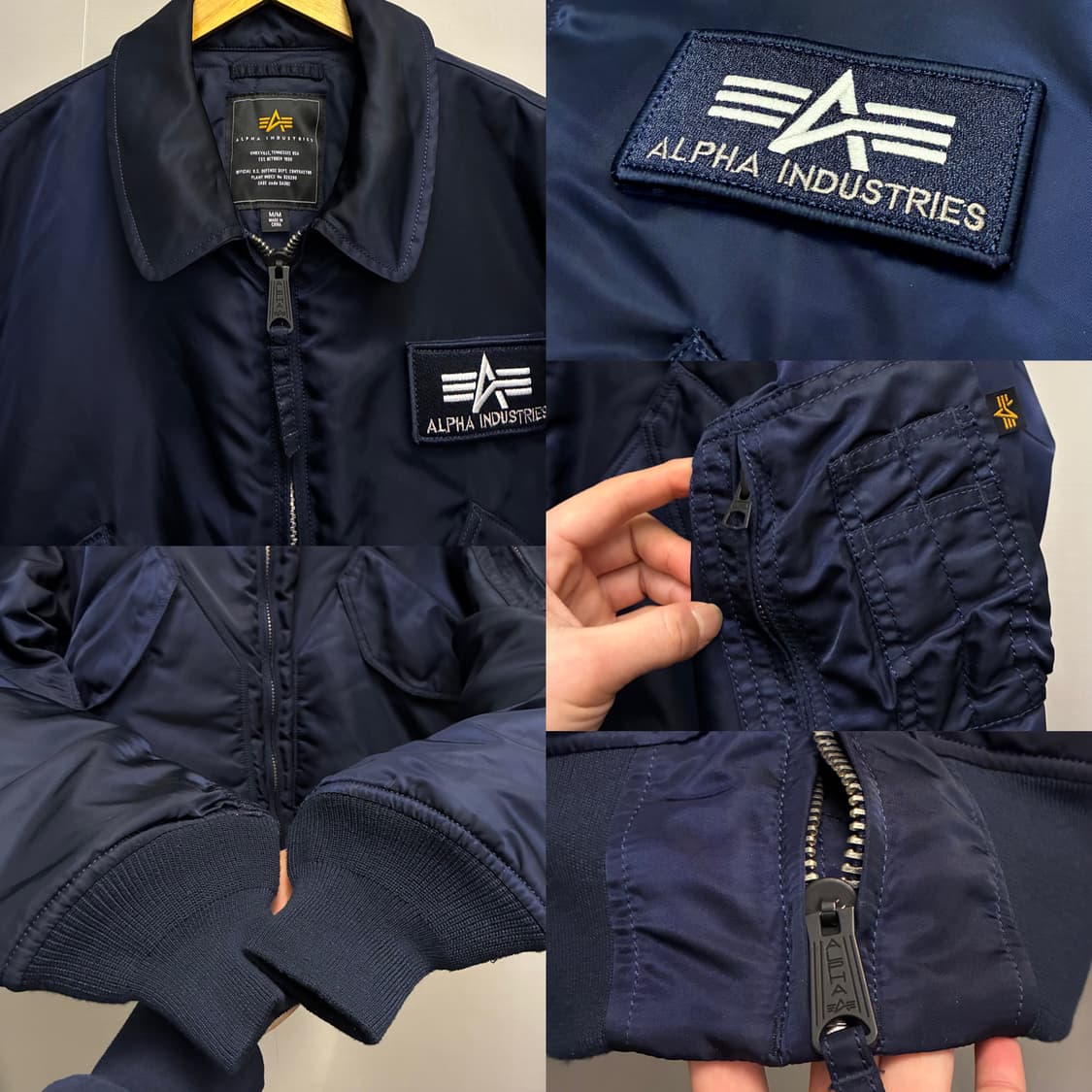 (M/105)알파인더스트리 cwu45 플라이트 항공점퍼 ma1 상품이미지4