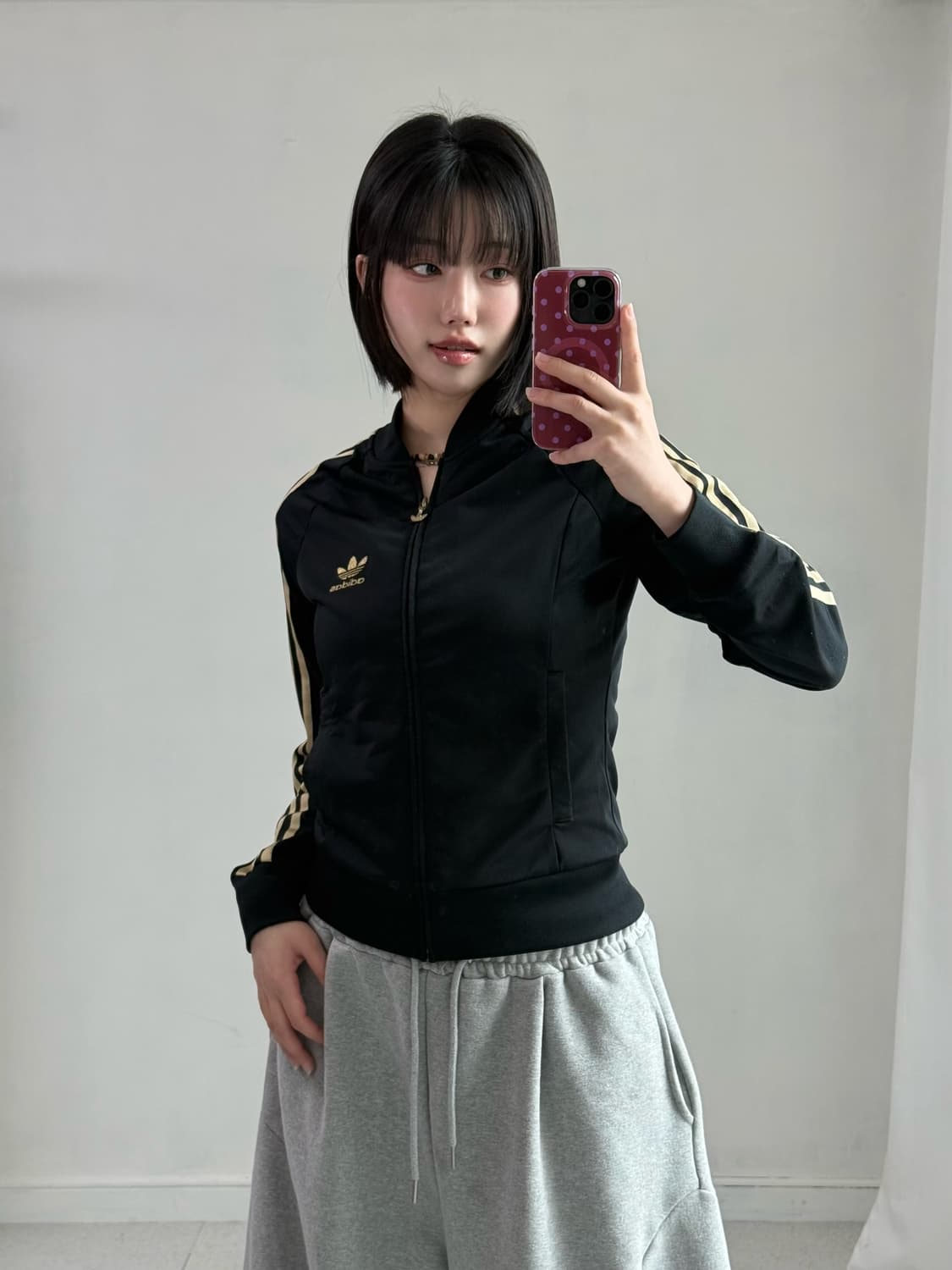 아디다스 블랙 골드 딱붙 져지 상품이미지3