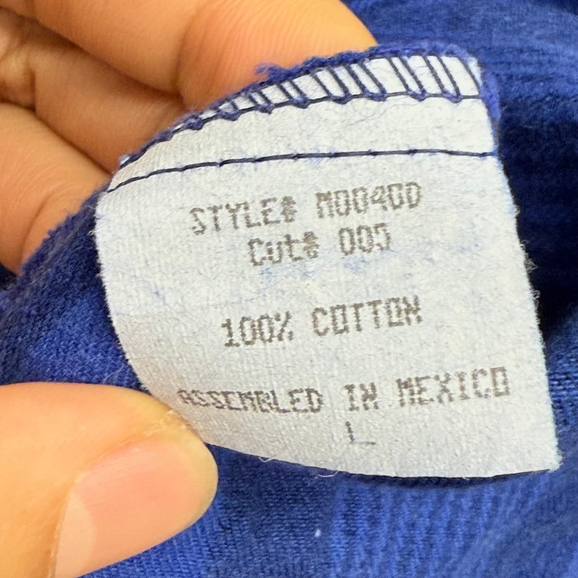 Terry ward 90s rare 딥블루 스트라이프 셔츠 L 상품이미지3