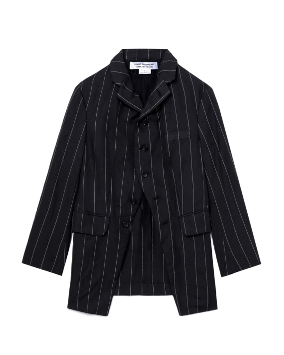 24ss 꼼데가르송 꼼데가르송 스트라이프 5버튼 자켓 xs 상품이미지1
