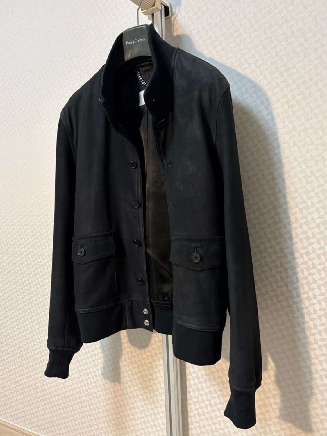 산드로(Sandro) A1 리얼 레더 스웨이드 가죽 봄버 자켓 상품이미지3