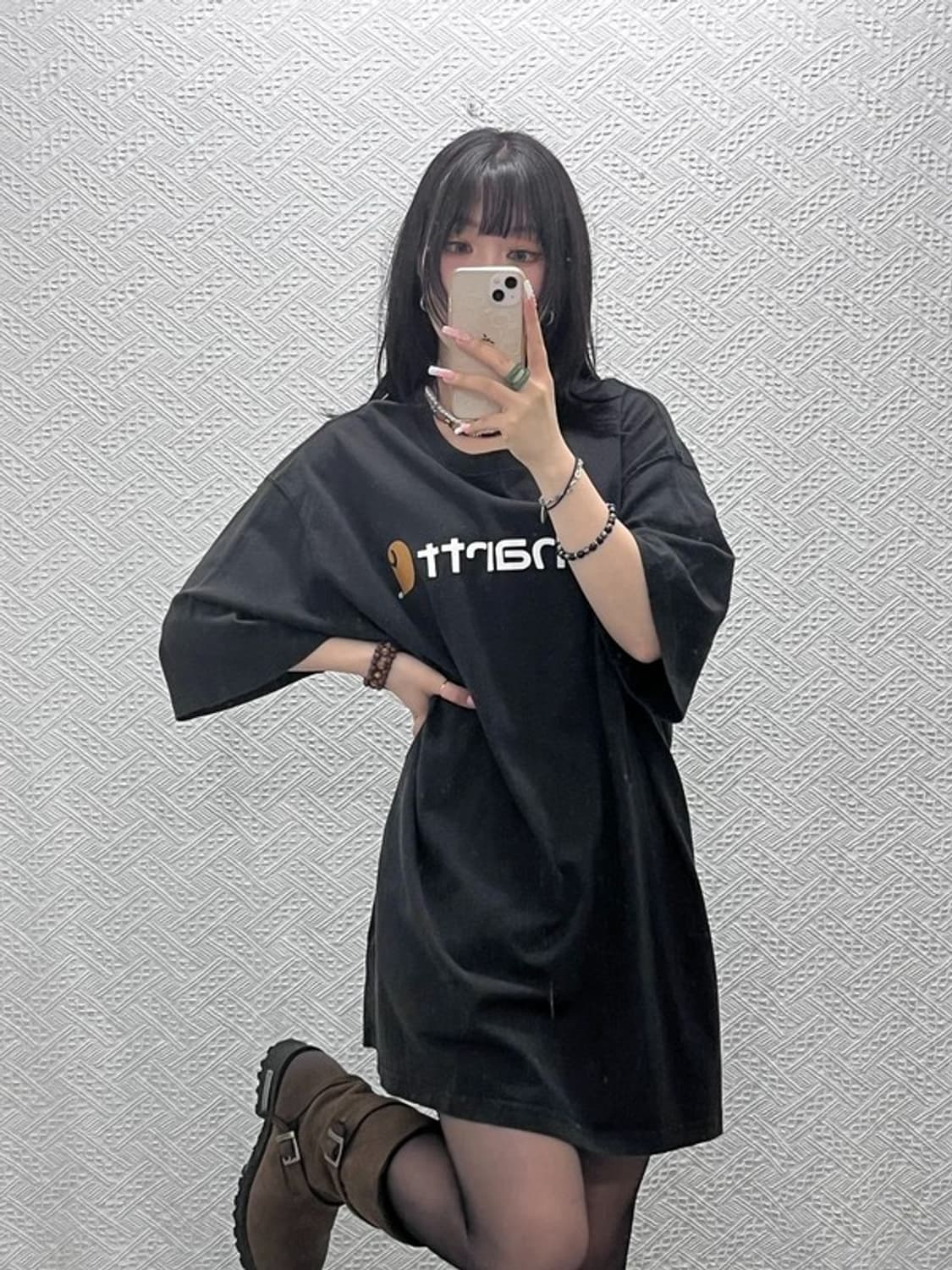 칼하트 레트로 캐주얼 빅로고 오버핏 반팔티 2XL C12210 상품이미지1