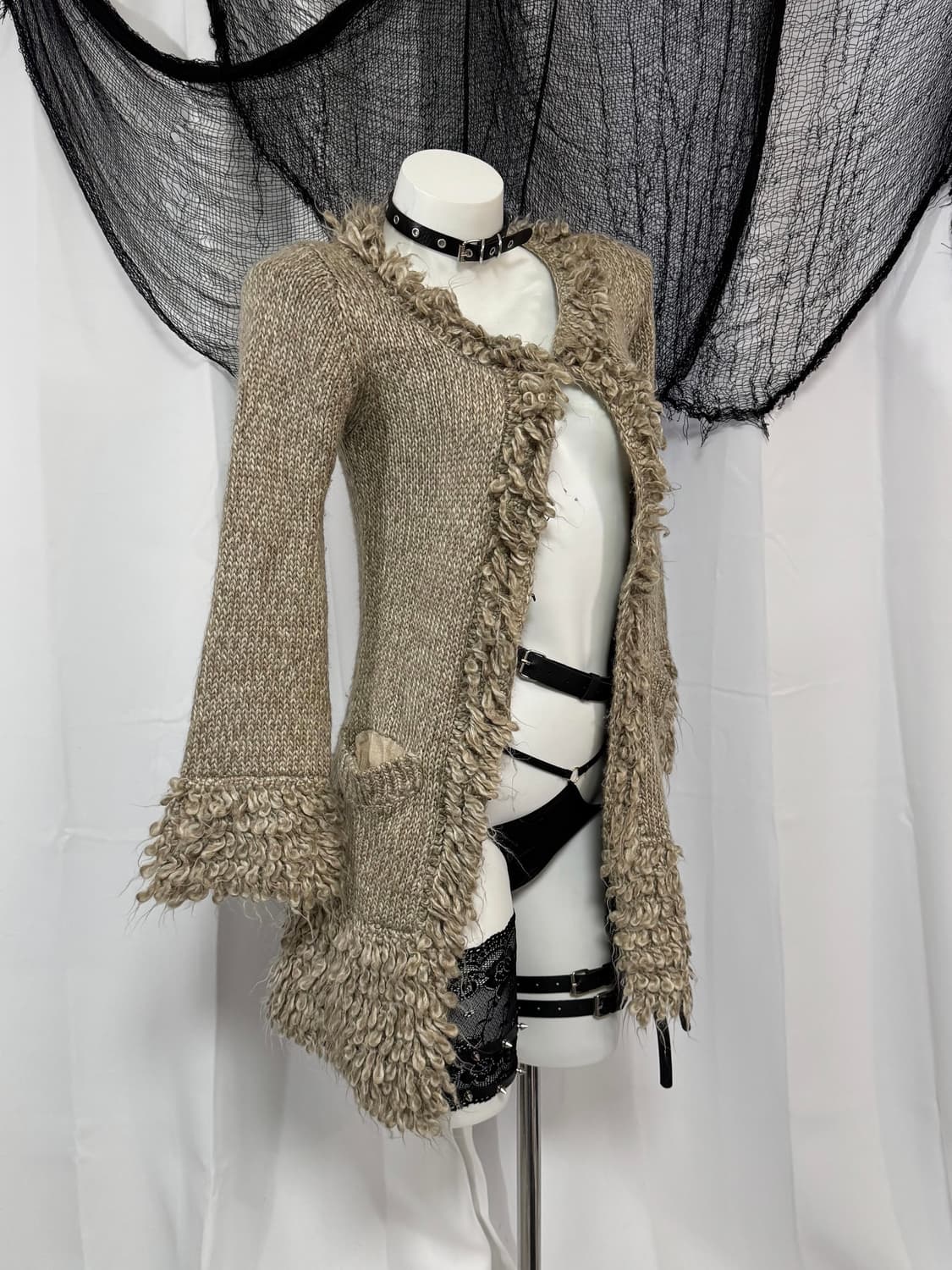 beige long cardigan 상품이미지3