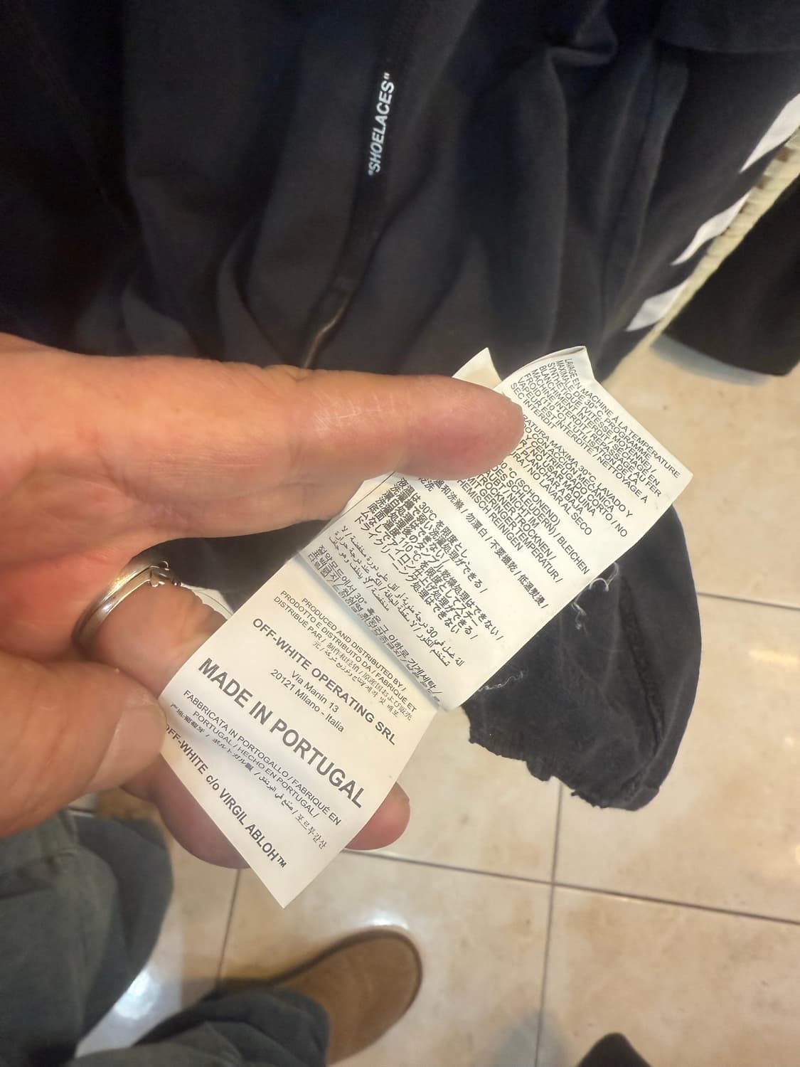 100-105 정품 오프화이트 디아그 마리아나 후드티 팝니다 상품이미지4