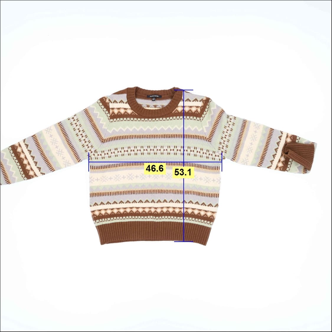 S 플라스틱아일랜드 패턴 니트 0413M 상품이미지5