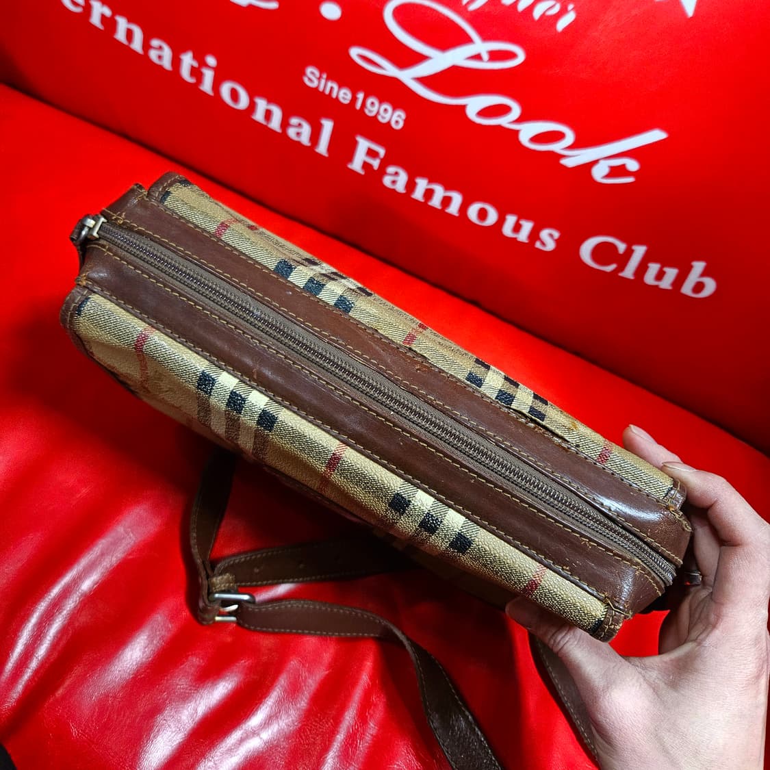 버버리스(Burberrys) 90's 빈티지 시그니쳐 체크 크로스백 상품이미지3