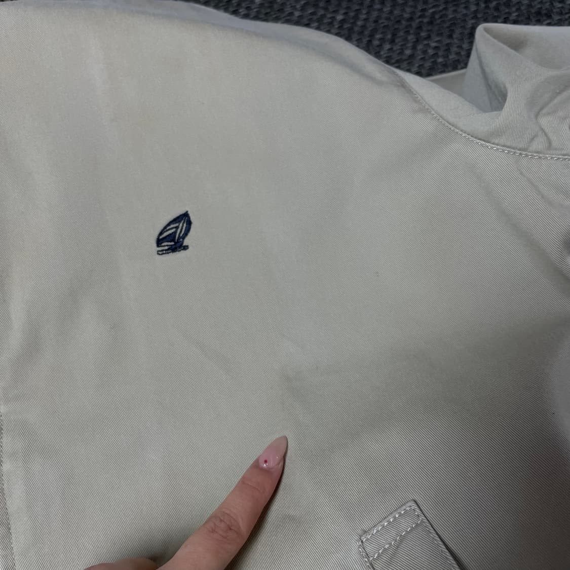 GUZZ 베이지 코튼 스윙 자켓 95 상품이미지7