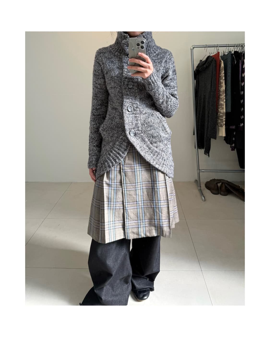 빈티지 쉐입 가디건 상품이미지2