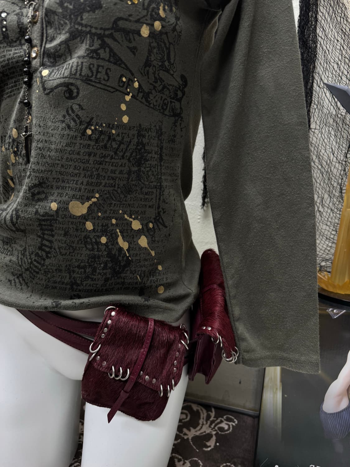 Sky bomber 00s y2k printing bizz cut sew 상품이미지5