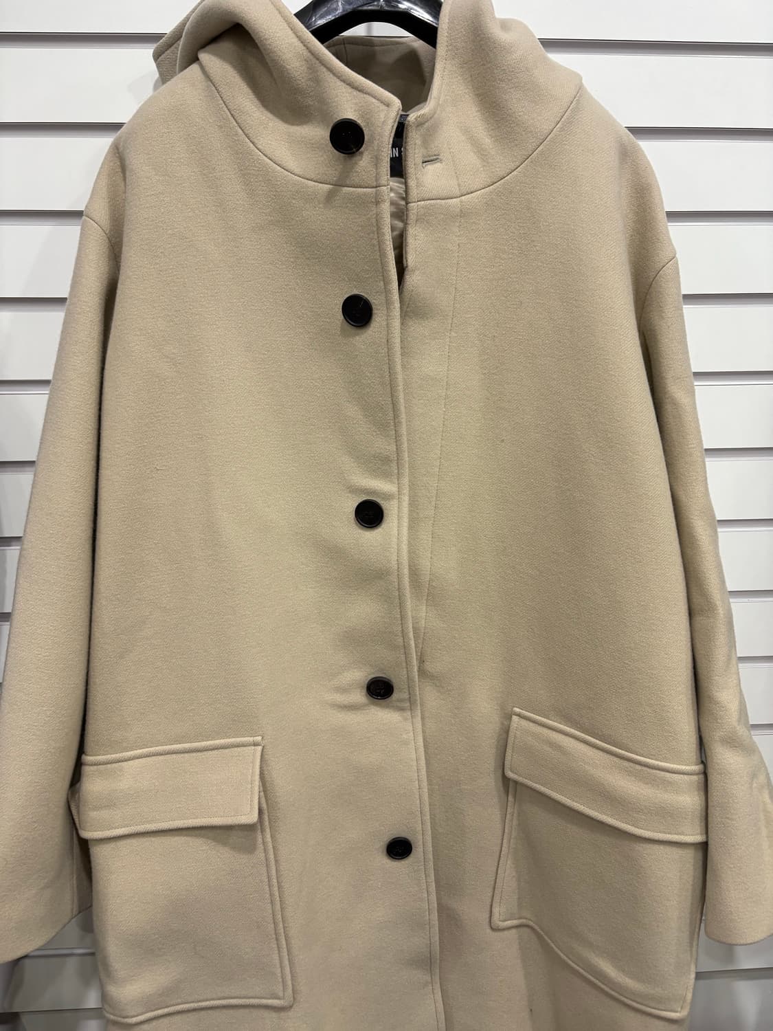 인사일런스 후드 코트 아이보리 L 상품이미지3