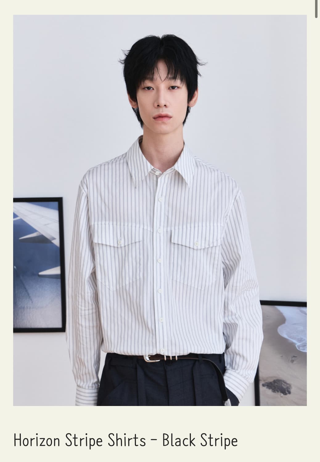 웨이비니스 호리즌 블랙 스트라이프 2사이즈 상품이미지1