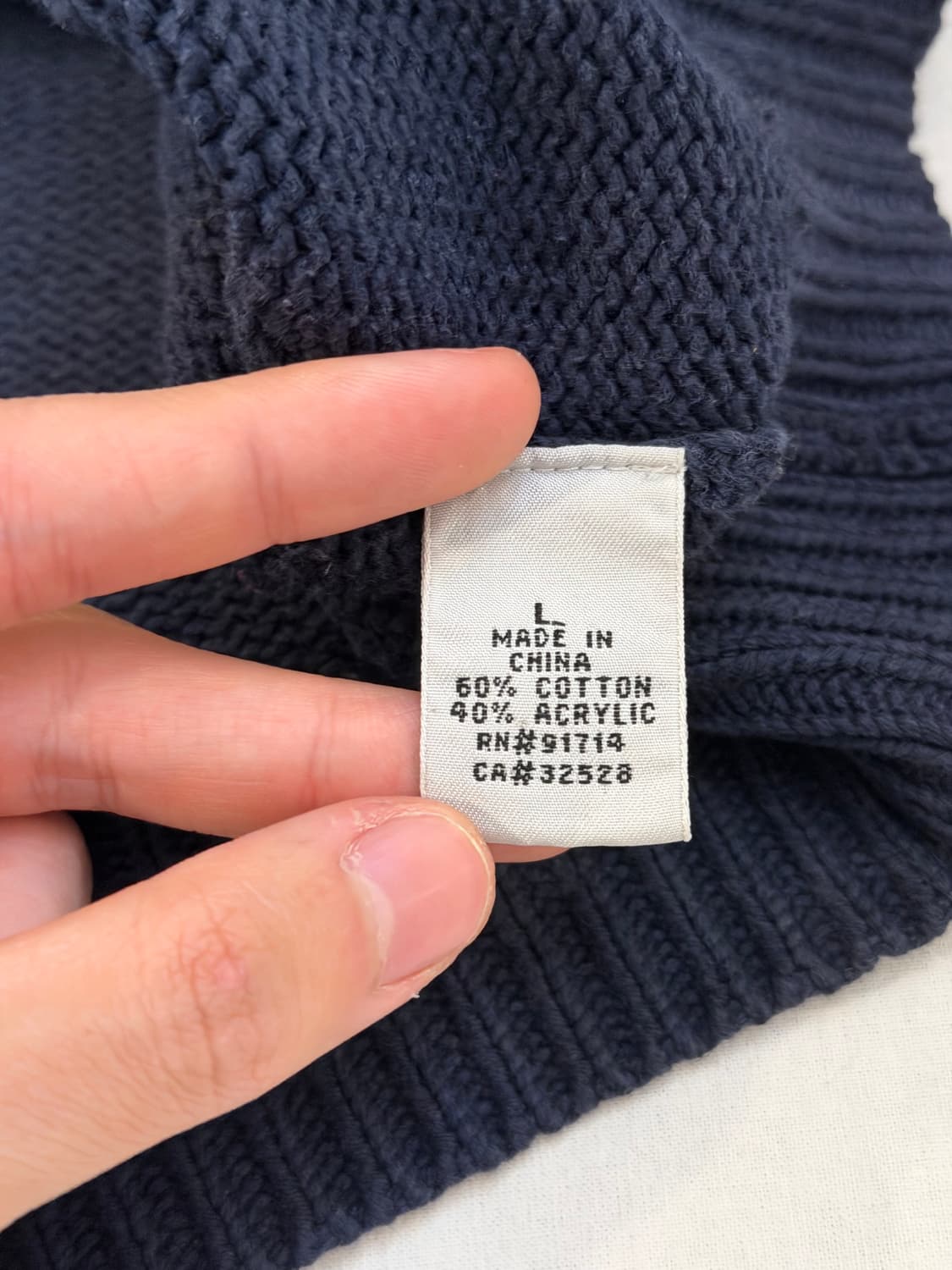 아르마니 익스체인지 투웨이 케이블 후드 니트 네이비 상품이미지7