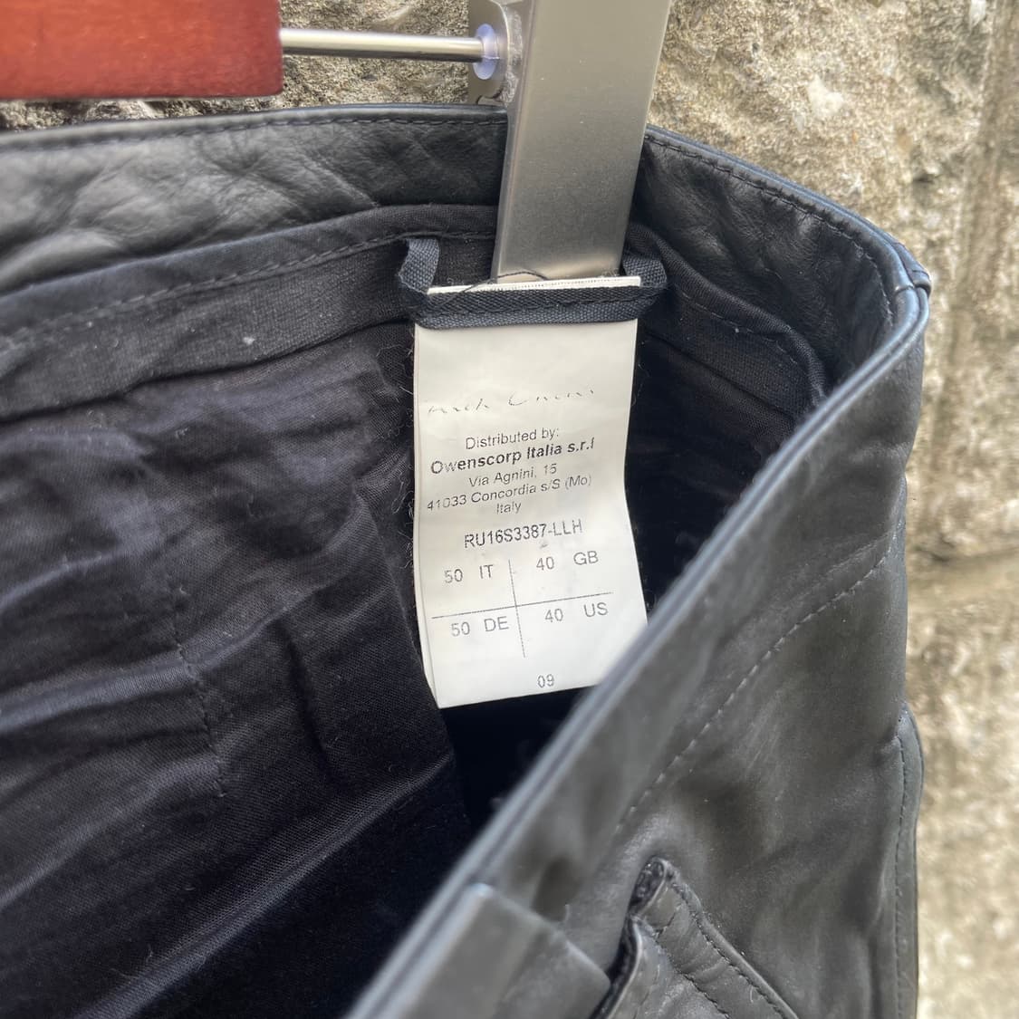 [50] 16s 릭오웬스 Aircut Leather 팬츠 상품이미지6