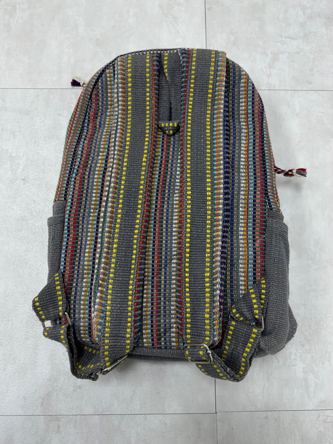 •히피 에스닉 멀티패턴 패브릭 백팩 상품이미지3