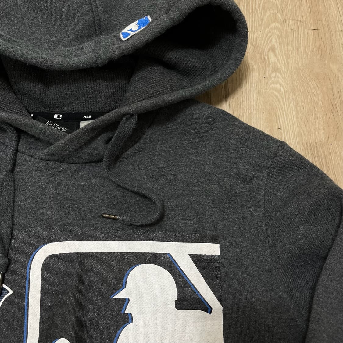 엠엘비 뉴욕양키스 빅로고 약기모 후드티 [차콜] L/100 상품이미지4