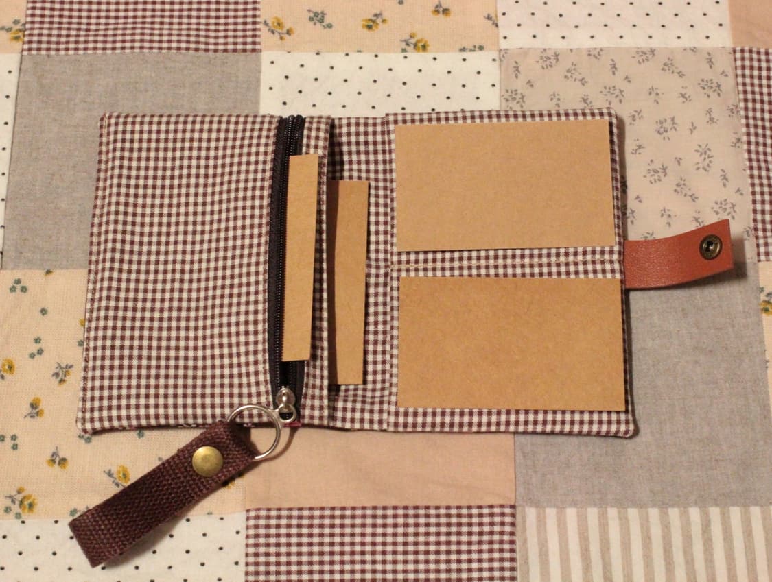 핸드메이드 브라운 지갑 상품이미지3