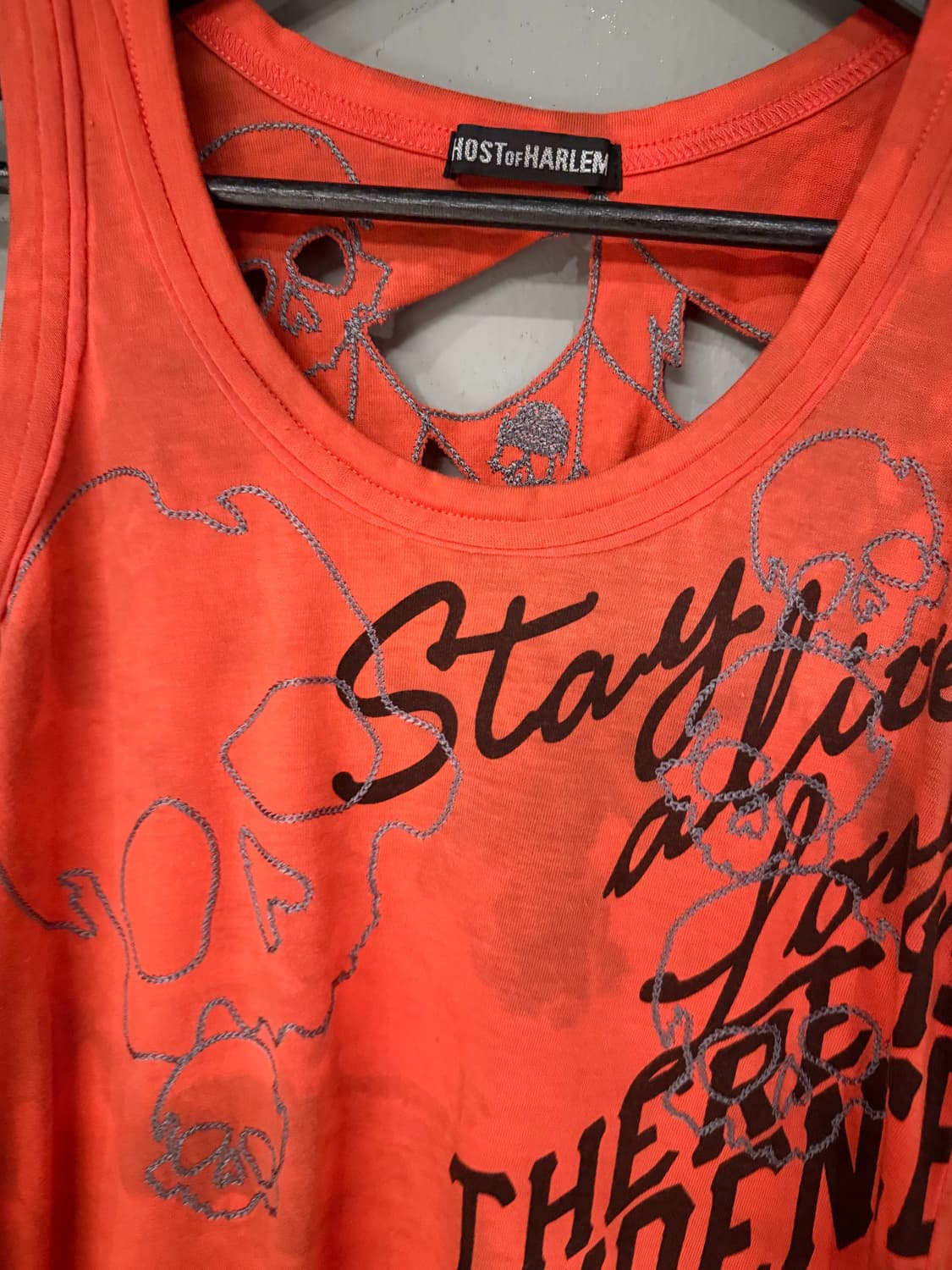 Ghost of Harlem skull point sleeveless 상품이미지6