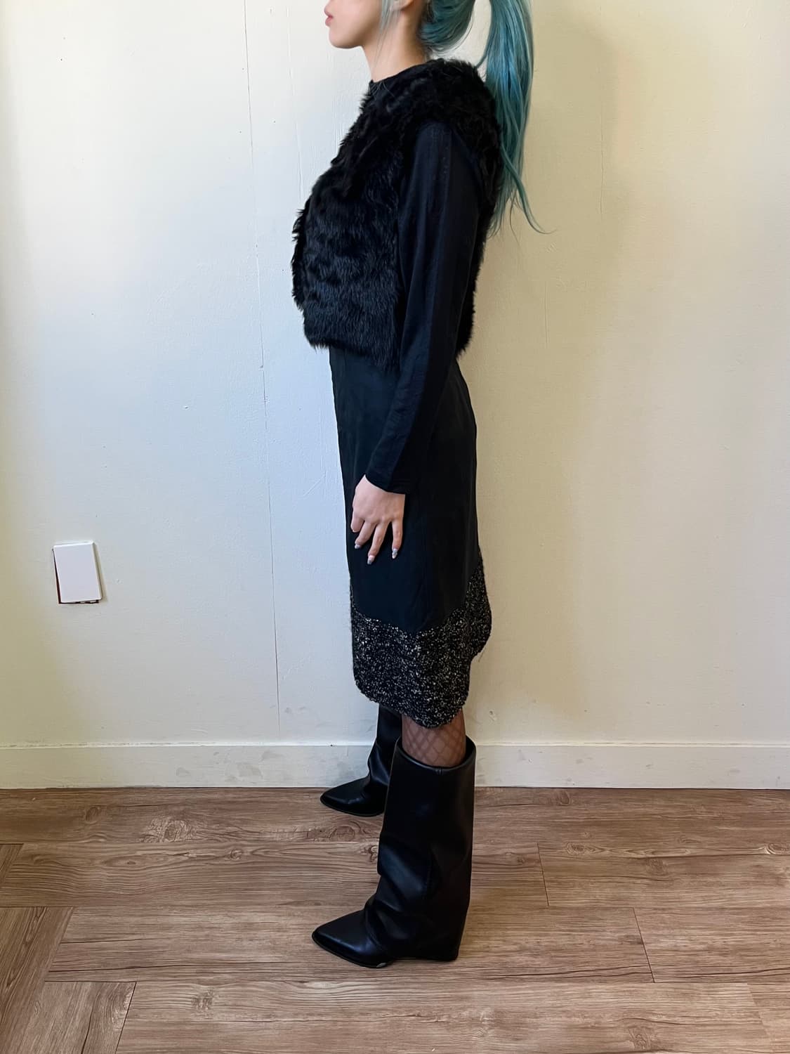 Polo 랄프로렌 블랙라벨 양털 베스트 상품이미지8