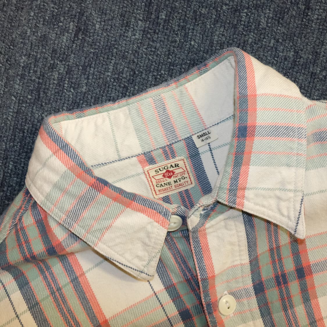 슈가케인 체크 워크셔츠 상품이미지2