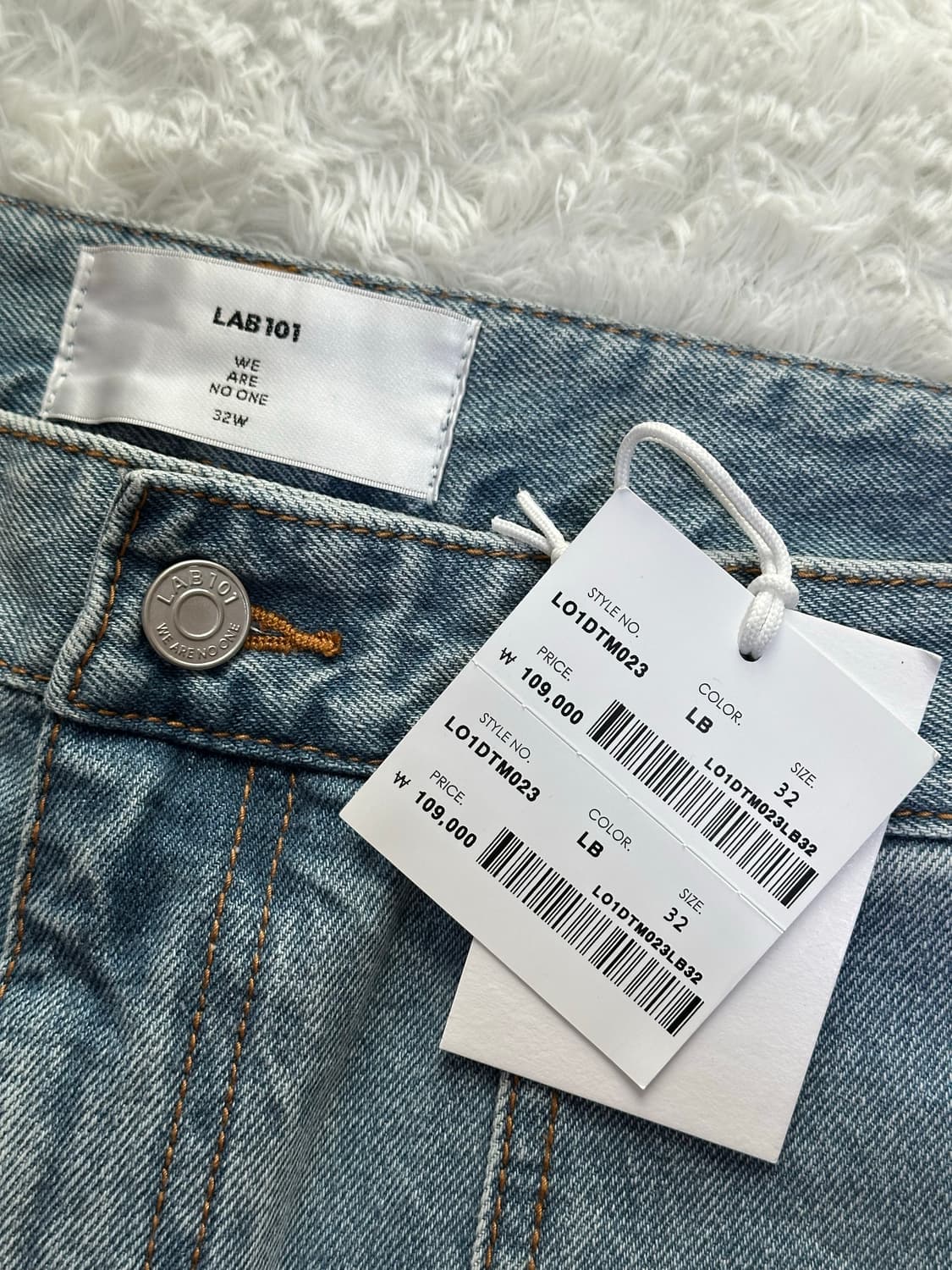 LAB101 데님 팬츠 32 새상품 상품이미지3