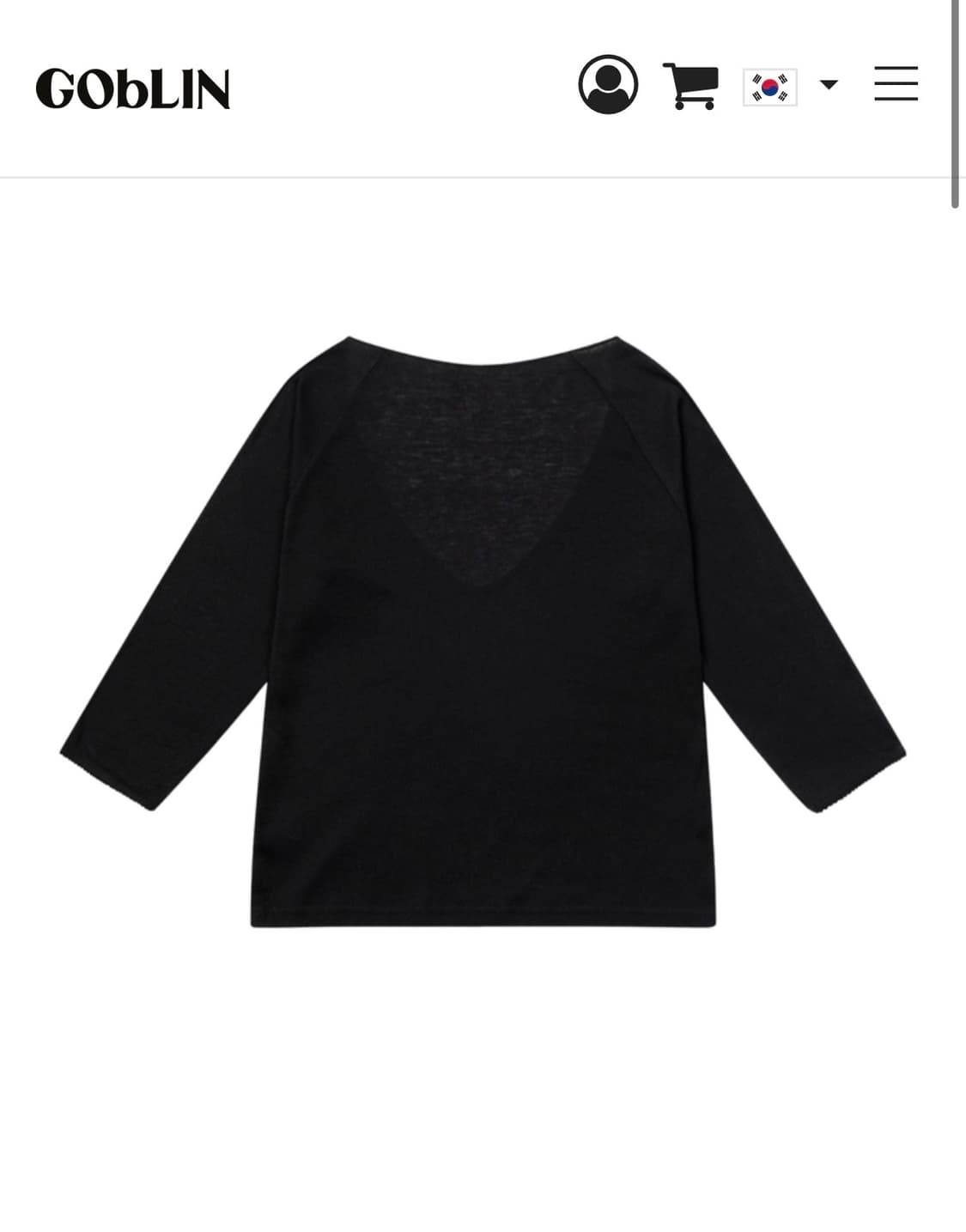 고블린웨어 Iris V-neck Sleeves 상품이미지1