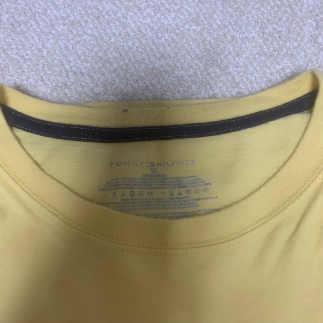 타미힐피거 라이트 옐로우 라운드 반팔티셔츠 110 상품이미지2