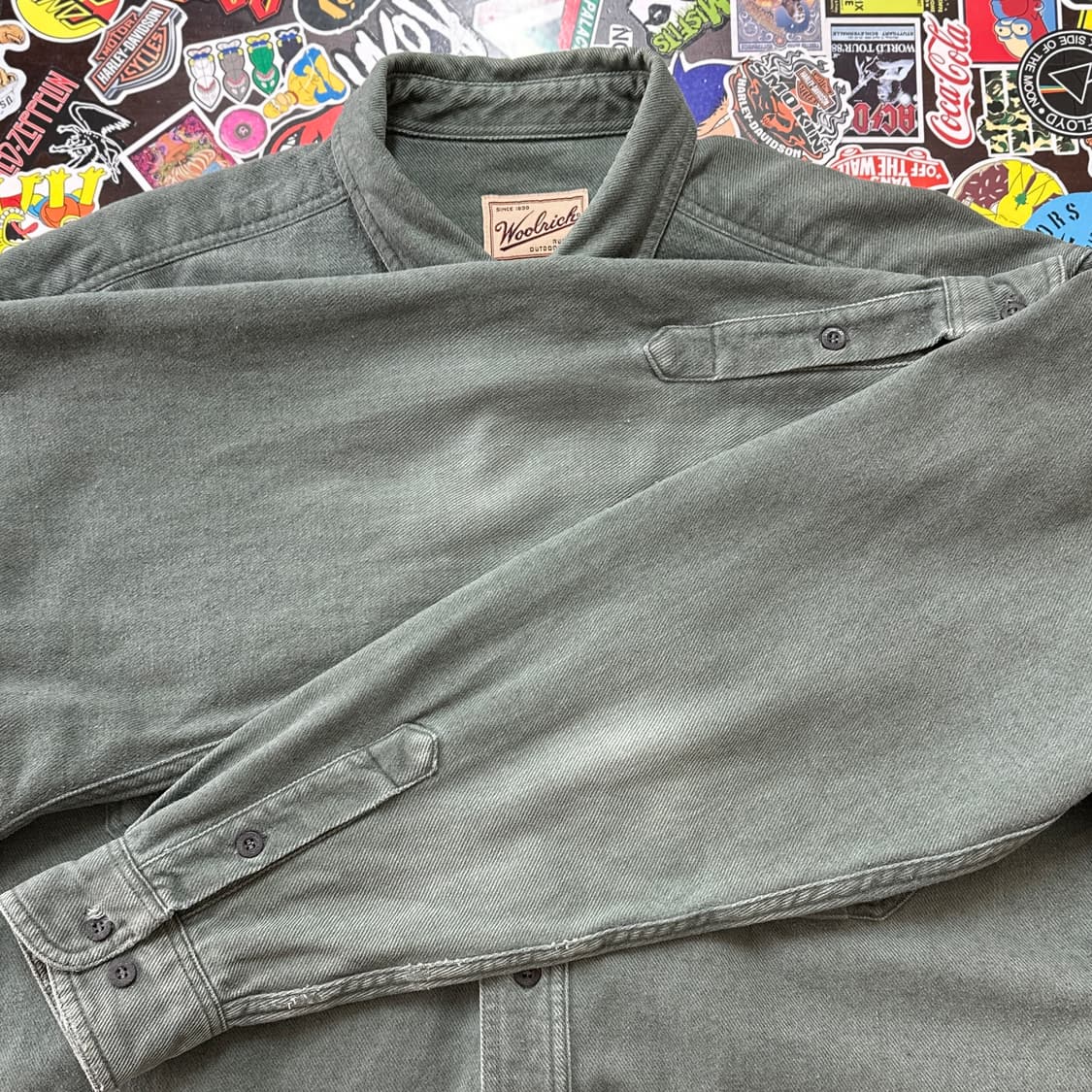 9~00s 울리치 코튼 워크 셔츠 L 상품이미지5