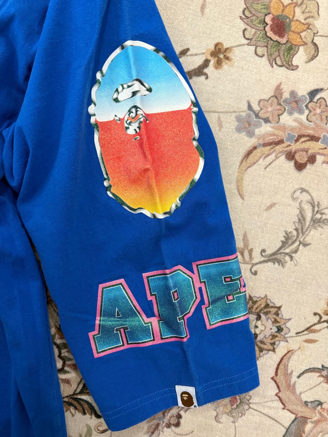 베이프 글리터 로고 프린팅 티셔츠 상품이미지4