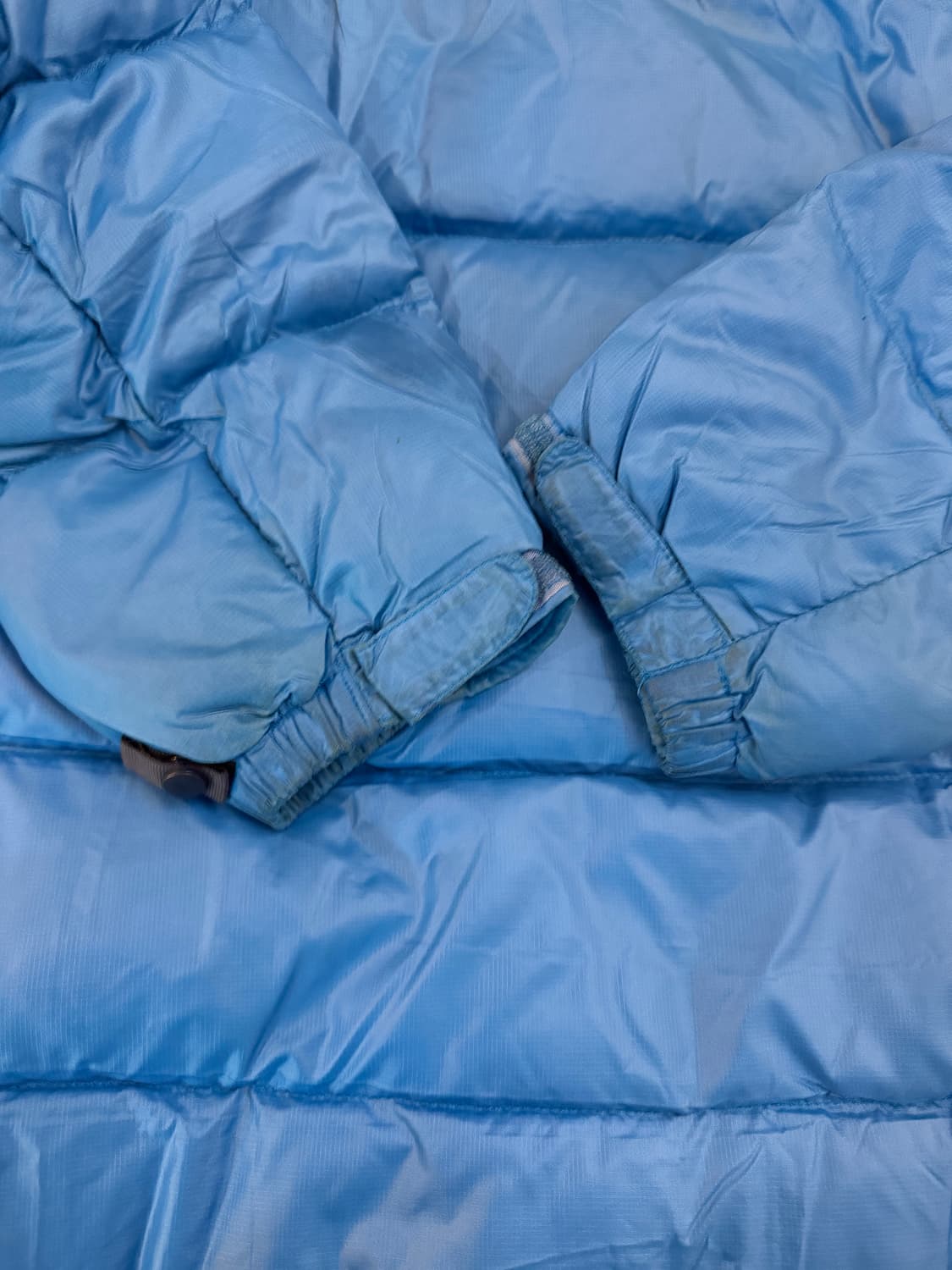 노스페이스 눕시 700필 구스다운 패딩 블루 희귀컬러 상품이미지8