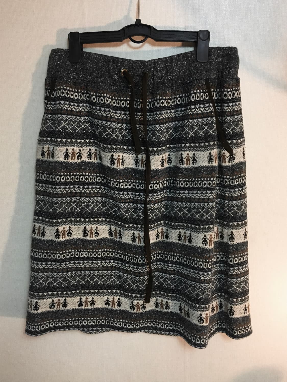 에스닉 패턴 니트 스커트 와이즈걸빈티지입질연 상품이미지2