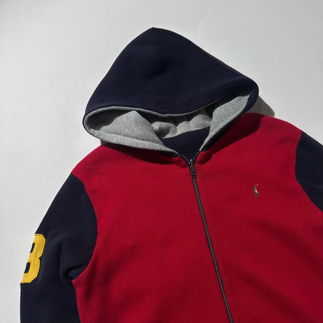 폴로 랄프로렌 리버시블 레터맨 니트 후드집업 상품이미지8